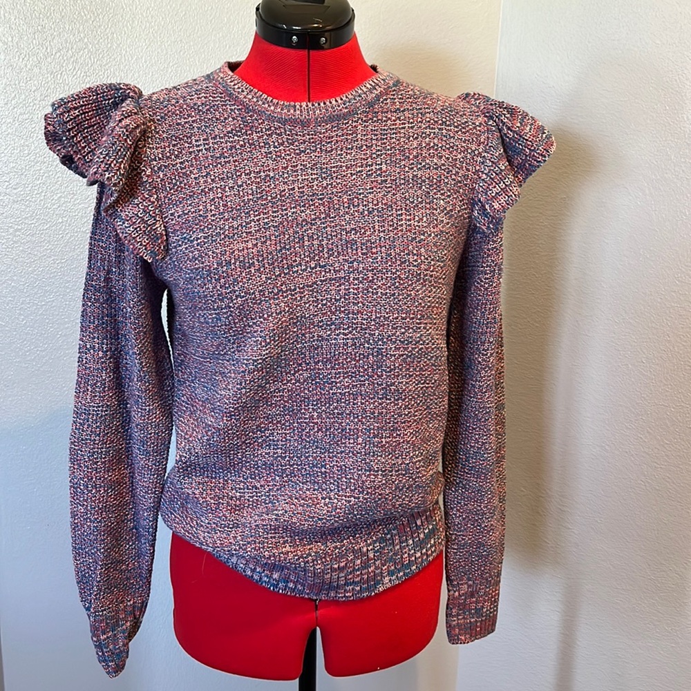 Multi color crew neck sweater